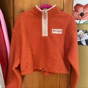 NWT Champion Cropped Fleece Zip